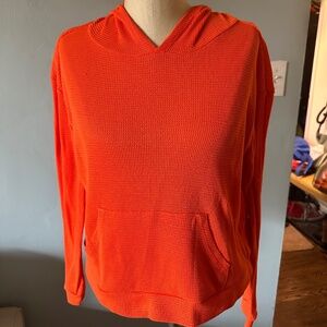 Urban Outfitters Womens Long sleeve orange pullover hoodie (Small)